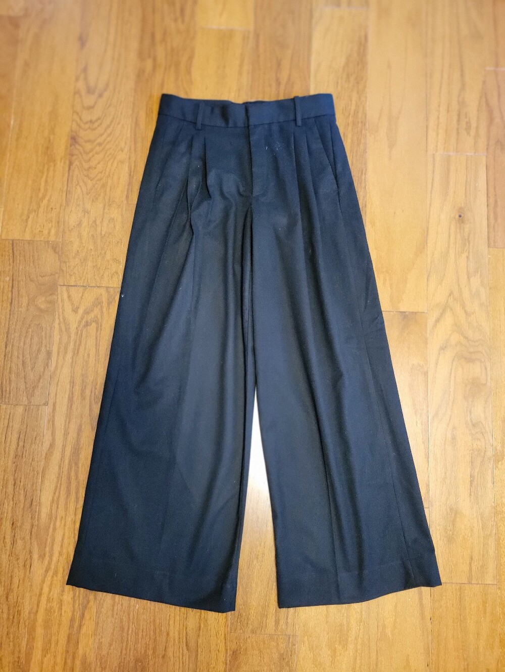 Banana Republic Women's Black Wide Leg Pleated Dress Pants 8P NWT